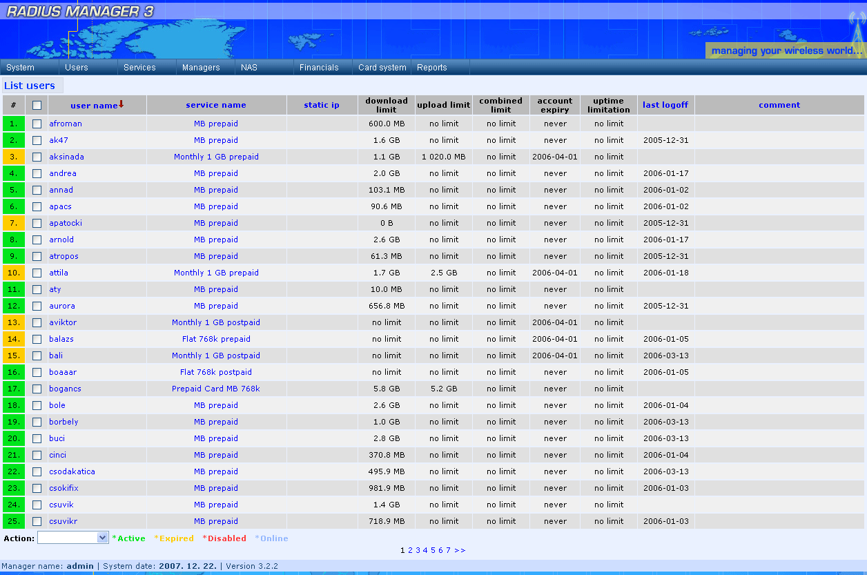 RadiusManager-CTS RADIUS MANAGER YAZILIM LISANSI - CTS 5000 KULLANICI