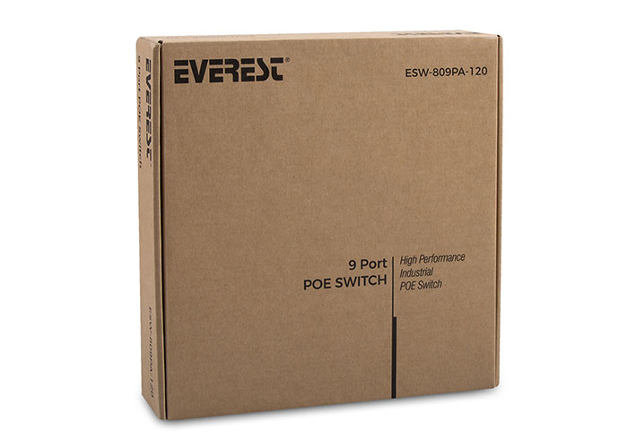 EVEREST-ESW-809PA-120 EVEREST ESW-809PA-120 8+1 PORT IEEE 802.3AF/AT 120W POE SWITCH