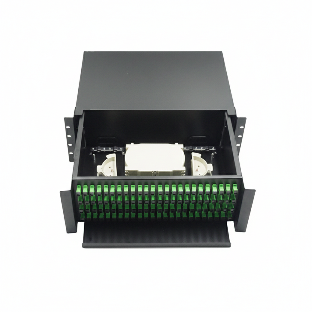 FBR-RACK-96-SC-APC-FULL FIBER RACK TIPI 96 CORE SC APC - 4 KASETLI ODF - HAZIR