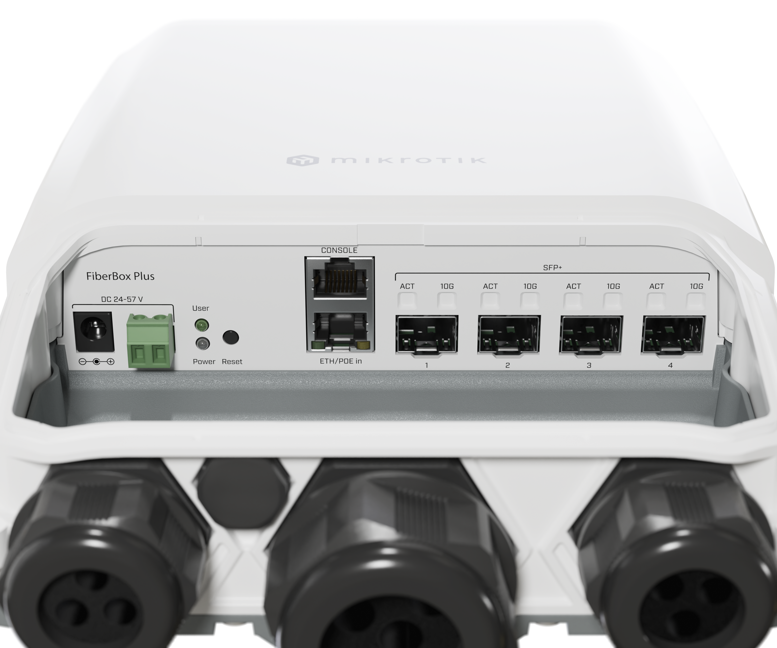 CRS305-1G-4SPlus-OUT Cloud Router Switch 305-1G-4S+OUT (RouterOS L5) 4xSFP+ 10G 1xEth Outdoor